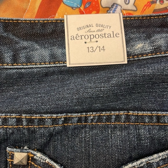Aeropostale denim mini skirt 13/14 NWT - Picture 4 of 6